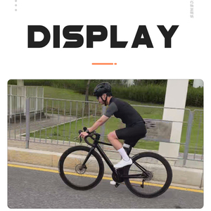 JAVA-Vélo de route <span class=keywords><strong>VESUVIO</strong></span> 24 vitesses avec cadre intégré, poignée en carbone OEM 700C, frein à disque, fibre de carbone - Product Image 5