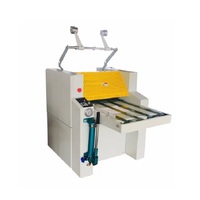 Machine à plastifier manuelle à grand rouleau de chauffage d'huile SWFM-520A + hydraulique avec rebobinage 490mm