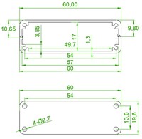 Caja de Control de Red Electrónica para Exteriores, de Aleación de Aluminio, con Protección IP54, Extruida, Anodizada