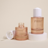 Flacon compte-gouttes en verre personnalisé en usine de 30ml/50ml pour huile essentielle crème de soin des cheveux sérum d'huile joint de goutte pour les yeux avec surface peinte