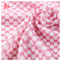 Tissu en mousseline de polyester léger et fluide à pois imprimés pour robe femme
