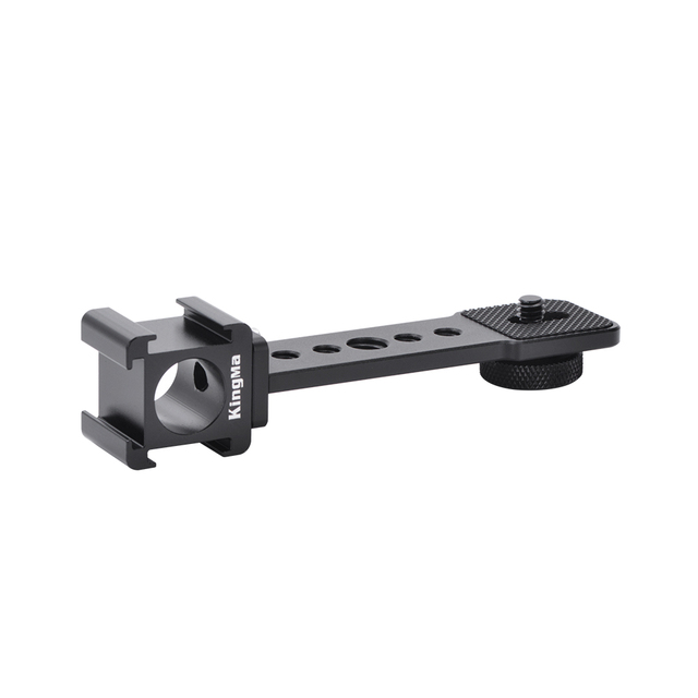 KingMa Expansion Bracket Universal Mount with 3 Cold Shoe Port and 3/8'' 1/4'' Screw Port Apply for DSLR Camera DJI Accessories