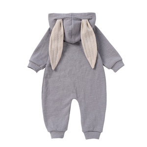 Conjunto de Ropa Orgánica para Bebés Recién Nacidos con Orejas de Conejo y Manga Larga para Otoño, Venta al Por Mayor - Product Image 6