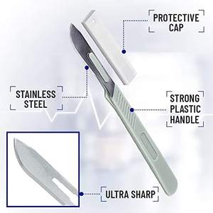 <span class=keywords><strong>Dermatome</strong></span> Paket Alat Tanam Kulit Stainless Steel, Perangkat Operasi Plastik Pisau Profesional Dibuat Turki - Product Image 3