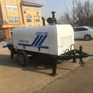 Bomba de hormigón montada en remolque más vendida Serie HBT Bomba de entrega de hormigón para construcción de hormigón - Product Image 5