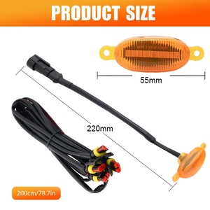 Kit de barre lumineuse de signalisation à DEL 12V pour voitures, feux de jour, mini balise ambrée pour capot avant, feux clignotants, nouveauté - Product Image 6