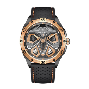 Dessio Men's Luxury <b>Skeleton</b> <b>Automatic</b> Mechanical <b>Watch</b> with Original Movement Custom Logo Wrist Replacement Parts - Product Image 1