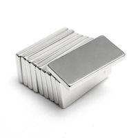 Aimant en néodyme rectangulaire en bloc, certifié ISO/TS 16949, permanent, N32 N42 N45 N50 N52, revêtu de nickel