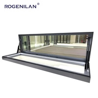 Rogenilan - Ventanas de Techo Corredizas de Aluminio con Doble Acristalamiento y Aislamiento Eléctrico Automático, Flachdachfenster