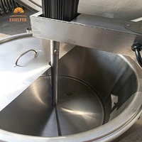 Vertikaler Indirektbeheizter Kochkessel aus Lebensmittelqualität 304 Edelstahl mit Wasserhülle, Einfache Reinigung, Geräuschreduzierung
