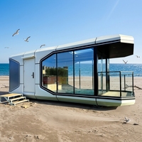 Villa modulaire de luxe à structure en acier léger préfabriquée à faible coût avec chambre à coucher, design moderne, à vendre