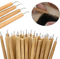 Kit de perruque en dentelle à aiguille ventilée en gros perruque porte-aiguille pour faire des cheveux au crochet outil