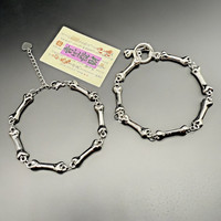 Bracelets en corde de style punk pour hommes et femmes, avec boucle OT et pendentif cœur, bijoux de poignet pour couple