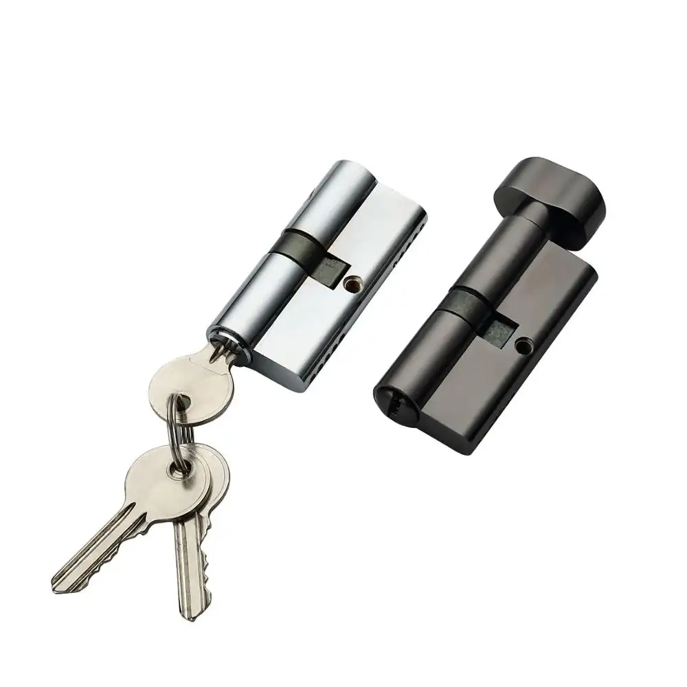 Cilindro con serratura a chiave su un lato, serratura a barilotto di spinta del cilindro della porta di sicurezza della protezione