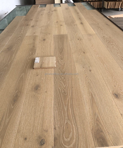 Superficie de alambre blanco cepillado 18 mm Natural ingeniería roble blanco <span class=keywords><strong>parquet</strong></span> interior suelo de madera real - Product Image 4
