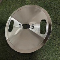 Plaques de barre d'haltères en acier électroplaqué à deux trous, modèle 01, adaptées à un usage commercial dans le fitness et la musculation