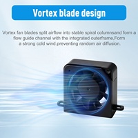 Ventilateur de refroidissement gauche de remplacement pour Bambu Lab X2D, kit de conduit de ventilateur latéral gauche, corrige les problèmes de bruit et les blocages du ventilateur du hotend