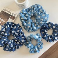 Liwu 2025 Nouveau Design Serre-tête Durable en Polyester à Motif Rose Bleue pour Femme, Élastiques à Cheveux - Style Ethnique pour Fête