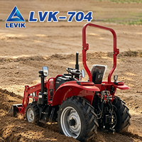 Tracteur certifié CE EPA 70HP 4WD, tracteur hydraulique portable pour la culture agricole et la construction municipale