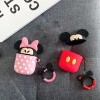 Schutz von Silikon hüllen für Air Pods 1 2 Pro Niedlicher Cartoon Mickey Minnie Anti-Fall-Abdeckung Drahtlose Kopfhörer-Headset-Tasche Benutzer definiert