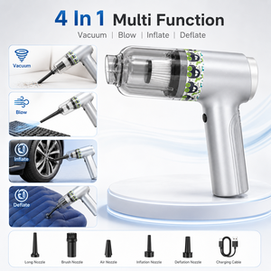 OEM ODM Wholesale 6000Pa Cordless Handheld <b>Vacuum</b> Cleaner Type-C Rechargeable Air Duster Blower Inflator Deflator for Car Home - Product Image 3