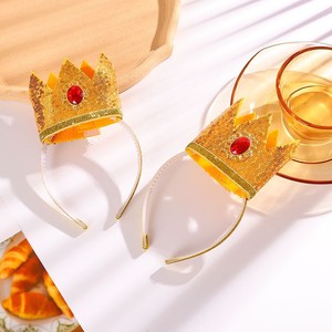 Nouveau bandeau couronne princesse <span class=keywords><strong>Brigitte</strong></span> vente chaude décorations Cosplay de fête de vacances pour enfants Stock transfrontalier - Product Image 3