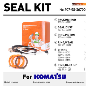 <span class=keywords><strong>Kit</strong></span> di Tenuta per Cilindro del Braccio dell'Escavatore Serie NBR, <span class=keywords><strong>Kit</strong></span> Completo Multifunzione per Tenuta del Cilindro del Braccio - Product Image 6