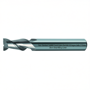 ดอกกัดโซลิดคาร์ไบด์ Ttake Standard Ta9992 แบบ 35 องศา เฮลิกซ์ 2 ฟลูต สำหรับงานกัดร่องสั้น - Product Image 2