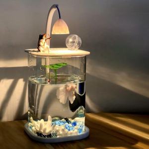 Vente en gros, <span class=keywords><strong>Aquarium</strong></span> Betta silencieux et personnalisable avec pompe à <span class=keywords><strong>eau</strong></span> et système autonettoyant, kit d'<span class=keywords><strong>aquarium</strong></span> <span class=keywords><strong>de</strong></span> bureau pour débutants et petits - Product Image 1