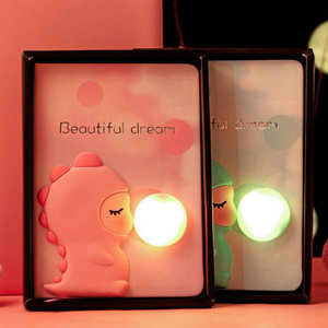 Cartoon Cute Glowing Bubble Blowing Notebook with Lamp - Product Image 2