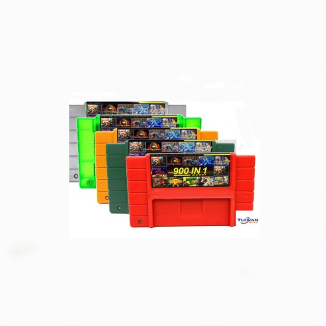 Brand New USA/NTSC Version 900 in 1 USA System 16-bit Video Game Cartridge Super for Entertainment System Wired