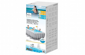 <span class=keywords><strong>Intex</strong></span> 26790 Ensemble de piscine rectangulaire à cadre prisme 4M X 2M X 1.22M Piscine de jardin hors sol - Product Image 6