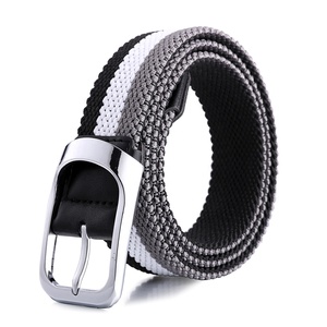 <span class=keywords><strong>Ceinture</strong></span> pour <span class=keywords><strong>homme</strong></span> de haute qualité, double couche, élastique, tissée, extensible, en tissu tressé, pour jeans, 3521 - Product Image 2