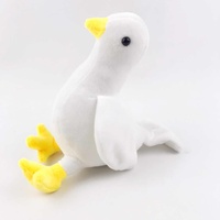 Mini peluche colombe blanche moelleuse, adorable petit pigeon en peluche, décoration de mariage, cadeau pour enfants