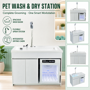 Station de toilettage professionnelle 2-en-1 <span class=keywords><strong>pour</strong></span> animaux de compagnie, station de lavage intelligente <span class=keywords><strong>pour</strong></span> chiens avec séchoir <span class=keywords><strong>automatique</strong></span> intégré <span class=keywords><strong>pour</strong></span> salon d'animaux - Product Image 2