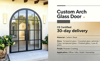 Puerta Francesa de Acero Personalizada con Doble Vidrio Aislante, Diseño de Eficiencia Energética, Fabricante OEM de Fábrica en China