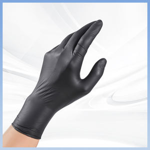 Guantes desechables negros de PVC Guantes de mano estériles sin polvo Guantes de trabajo de plástico de PVC Producto - Product Image 3