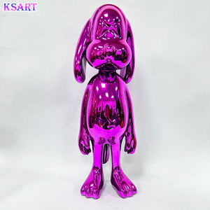 Sculpture de <span class=keywords><strong>Snoopy</strong></span> en résine électroplaquée, statue de chien en fibre de verre, <span class=keywords><strong>Snoopy</strong></span> coloré pour la décoration intérieure de galerie, artisanat en résine - Product Image 4