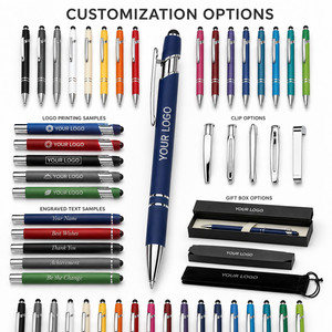 Custom Logo Promotional Stylus <b>Pen</b> Click Metal Ballpoint <b>Pen</b> for Business Corporate Gift Office Supplies Touchscreen Device - Product Image 4