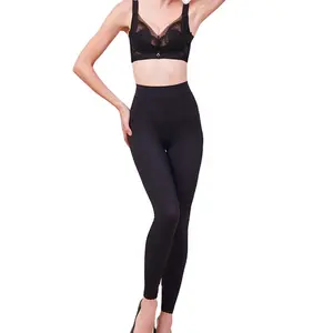 Yüksek bel dikişsiz karın kontrol kadın Shapewear zayıflama vücut şekillendirici bel eğitmen korse tayt