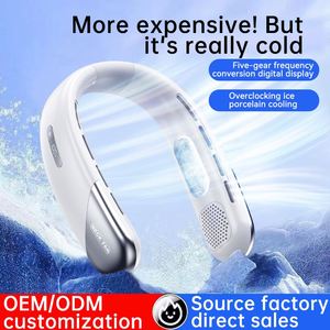 Hands-Free Hanging Neck Fan Rechargeable Low Noise Personal Air Cooler for Camping, Travel & Outdoor Sports - Product Image 2