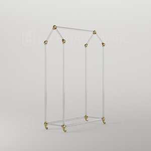 Fabricación Durable Transparente Lucite Diseño Acrílico Rolling Rack para la decoración de la sala de estar - Product Image 6