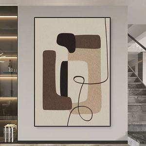 Tối Giản Vòng Tròn In Vải Lớn Ban Đầu Trừu Tượng Kết Cấu Tường Nghệ Thuật Tùy Chỉnh Bức Tranh Hiện Đại Phòng Khách Nghệ Thuật Handmade 3D - Product Image 2