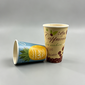 Gobelet en papier jetable, simple face, enduit de PE, matière première imperméable, taille personnalisée pour café chaud, thé, restauration - Product Image 2