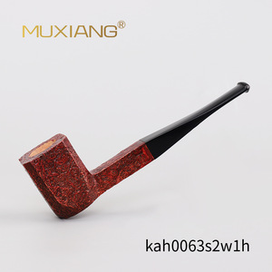 Muxiang Straight Briar Wood Pipe With Hidden Carving Tobacco Pipe - Product Image 5