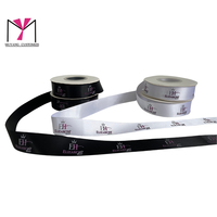 MUYANG Ruban avec logo Rouleau de ruban de satin imprimé en feuille d'or gros-grain Designer de luxe Cadeau de décoration personnalisé Fleur