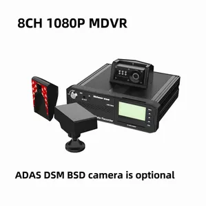 Vehicle CCTV System Passenger Counter MDVR With 8CH 1080P ADAS DSM BSD Optional