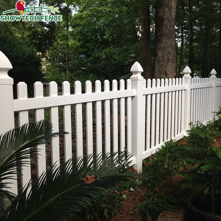 sample available spiked 4ft decorative white garden plastic pvc picket fence panels vinyl