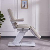 Table de Massage Lit SPA Rotatif Électrique en Cuir Synthétique pour Soins du Visage, 4 Moteurs, Chaise Beauté Santé Médicale