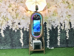 Kết cấu hiện đại + Vòng/đèn flash kết hợp 21.5 inch màn hình cảm ứng gương ảnh gian hàng máy - Product Image 3